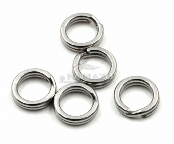 Заводное кольцо Namazu RING-A, цв. Cr, р. 9 ( d=4,8 mm), test-4.5 кг (уп.10 шт)