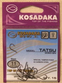 Крючки  KOSADAKA  TATSU 3093 BN Size 11. 0,42mm.