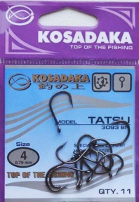 Крючки KOSADAKA TATSU 3093 BN Size 4. 0,79mm.