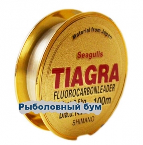 Леска флюорокарбон TIAGRA 0.18мм