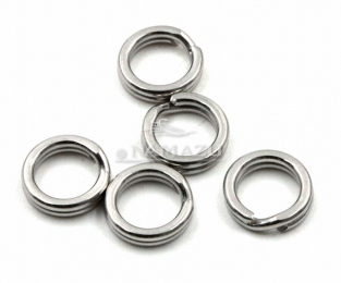 Заводное кольцо Namazu RING-A, цв. Cr, р. 7 ( d=5,6 mm), test-8 кг (уп.10 шт)