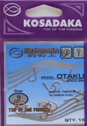 Крючки KOSADAKA OTAKU 3303 Gold Size 9. 0,47mm.