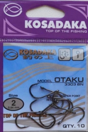 Крючки KOSADAKA OTAKU 3303 BN Size 2. 0,84mm.