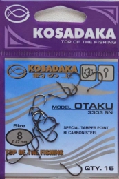 Крючки KOSADAKA OTAKU 3303 BN Size 8. 0,47mm.